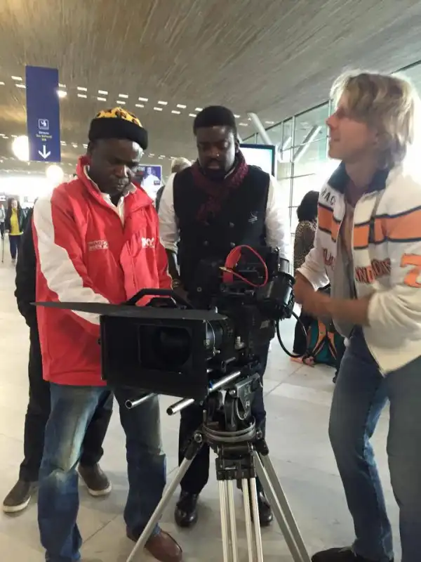 Photos From The Set Of Kunle Afolayan
